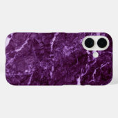 Paarse marmer Case-Mate iPhone case (Achterkant (horizontaal))