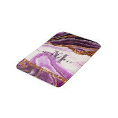 Paarse marmer en glitter badmat (Gekanteld)