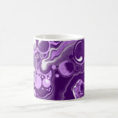 Paarse marmer fluid Art-cellen Koffiemok (Center)