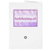 Paarse marmer foto Birthday (Achterkant)