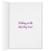 Paarse marmer foto Birthday (Binnen (Rechts))