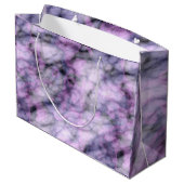 Paarse marmer groot cadeauzakje (Achterkant Gekanteld)