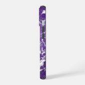 Paarse marmer iPhone 15 case (Linkerkant)