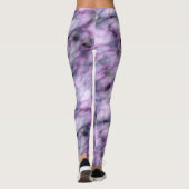 Paarse marmer leggings (Achterkant)