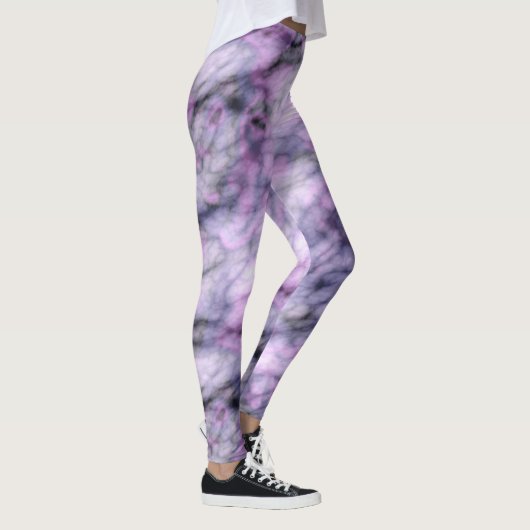 Paarse marmer leggings (Rechts)