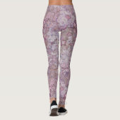Paarse marmer leggings (Achterkant)