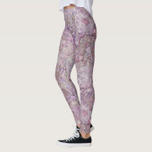 Paarse marmer leggings (Links)