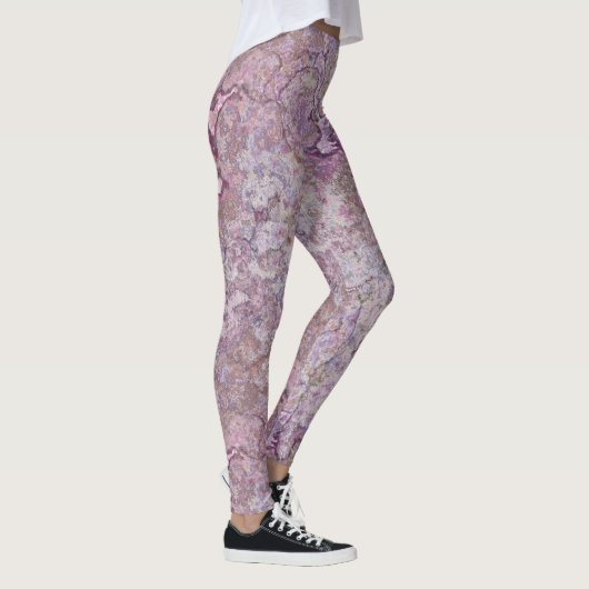 Paarse marmer leggings (Rechts)