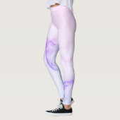 Paarse marmer-Leggings Leggings (Links)