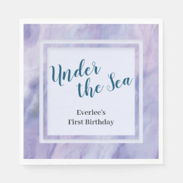 Paarse marmer onder het Zee Servet