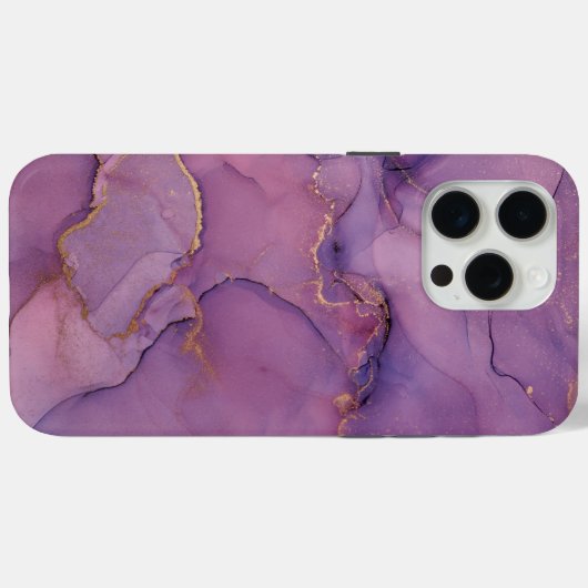 Paarse marmer Print Case-Mate iPhone Case (Achterkant (horizontaal))