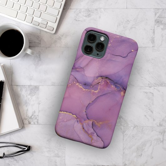 Paarse marmer Print Case-Mate iPhone Case