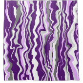 Paarse marmer-tapijtschelp douchegordijn (Voorkant)