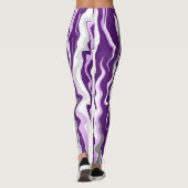 Paarse marmer-tapijtschelp leggings (Achterkant)