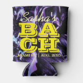 Paarse Marmeren Elegante Bachelorette-feest Aangep Blikjeskoeler (Voorkant)