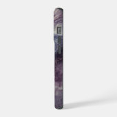 Paarse Marmeren Gepersonaliseerde iPhone Case – Ab Hoesje (Linkerkant)