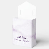 Paarse marmeren geschenkdoos bedankdoosjes (Geopend)