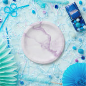 Paarse marmeren papier Bord (Feest)