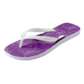 paarse Marmeren Swirl Abstract Teenslippers (Schuin)