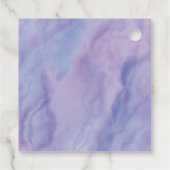 Paarse marmergrens bedankjes labels (Achterkant)