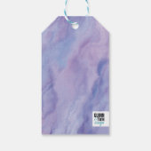 Paarse marmergrens cadeaulabel (Achterkant)