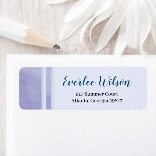 Paarse marmergrens etiket (Insitu)