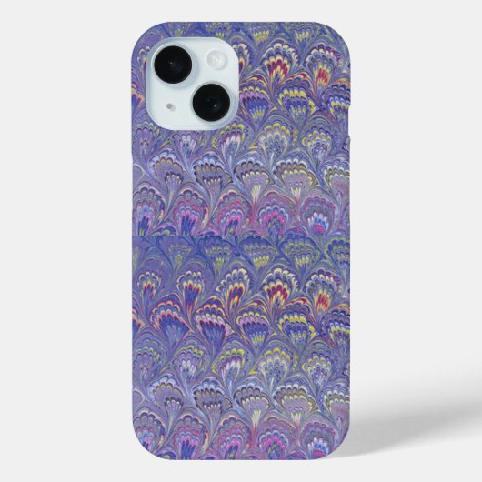 Paarse marmering Case-Mate iPhone case (Achterkant)