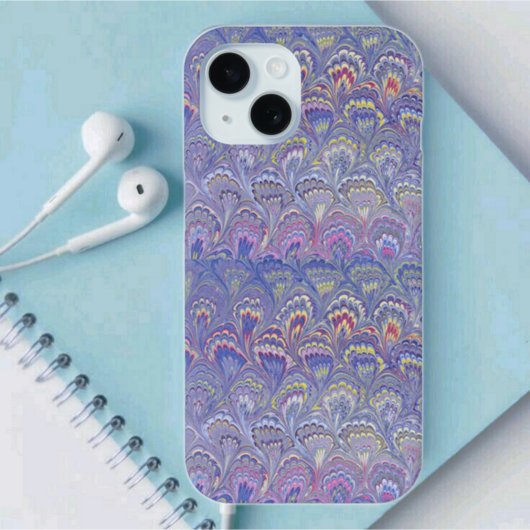 Paarse marmering Case-Mate iPhone case