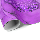 Paarse marmeringssensaties cadeaupapier (Rol Hoek)