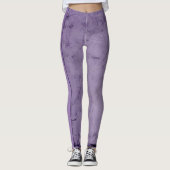  paarse marmermeisjes lavender leggings (Voorkant)