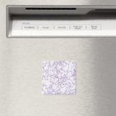 Paarse marmerpatroon magneet (Insitu (Vaatwasser))