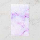 Paarse marmertextuur visitekaartje (Achterkant)