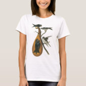 Paarse Martin door Audubon T-shirt (Voorkant)