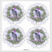 Paarse Martin Holiday Sticker (Vel)