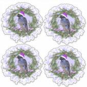 Paarse Martin Holiday Sticker (Voorkant)