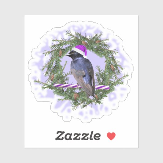 Paarse Martin Holiday Sticker (Vel)