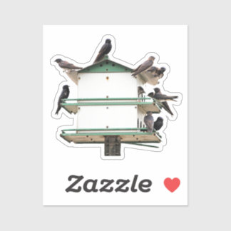 Paarse Martin-Huis Sticker