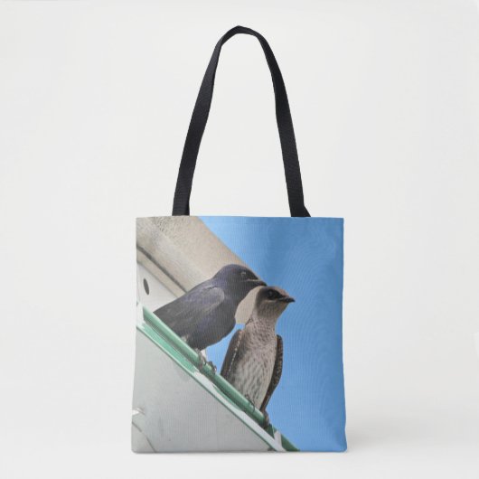 Paarse Martin Mates Tote Bag (Voorkant)