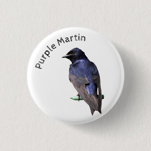 Paarse Martin Ronde Button 3,2 Cm (Voorkant)