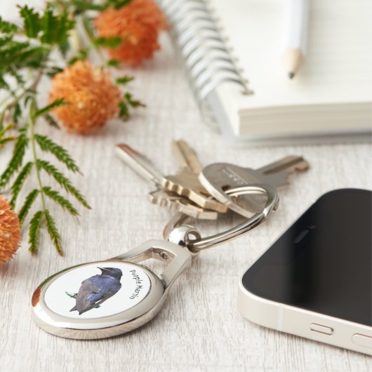 Paarse Martin Sleutelhanger (Zijkant)