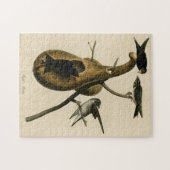 Paarse Martin uit Audubon's Birds of America Legpuzzel (Horizontaal)