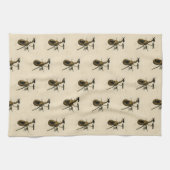 Paarse Martin uit Audubon's Birds of America Theedoek (Horizontaal)