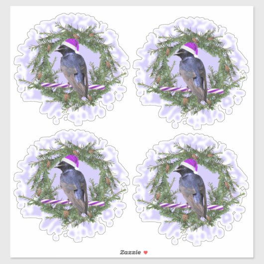 Paarse Martin-vakantie Sticker (Vel)