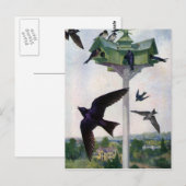 Paarse Martins en hun geboorteland Briefkaart (Voorkant / Achterkant)