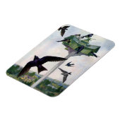 Paarse Martins en hun geboorteland Magneet (Linkerzijde)