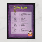 Paarse Mash Halloween Snoep Match (Voorkant)