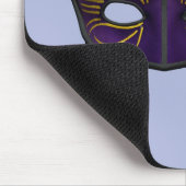 Paarse Maskerade Masker Carnaval Feest Kunst Muismat (Hoek)