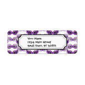  Paarse Masquerade maskers Mardi Gras Etiket (Voorkant)