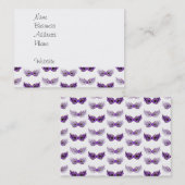  Paarse Masquerade maskers Mardi Gras Visitekaartje (Voorkant / Achterkant)