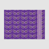 Paarse Masquerade maskers Tissuepapier (Voorkant)